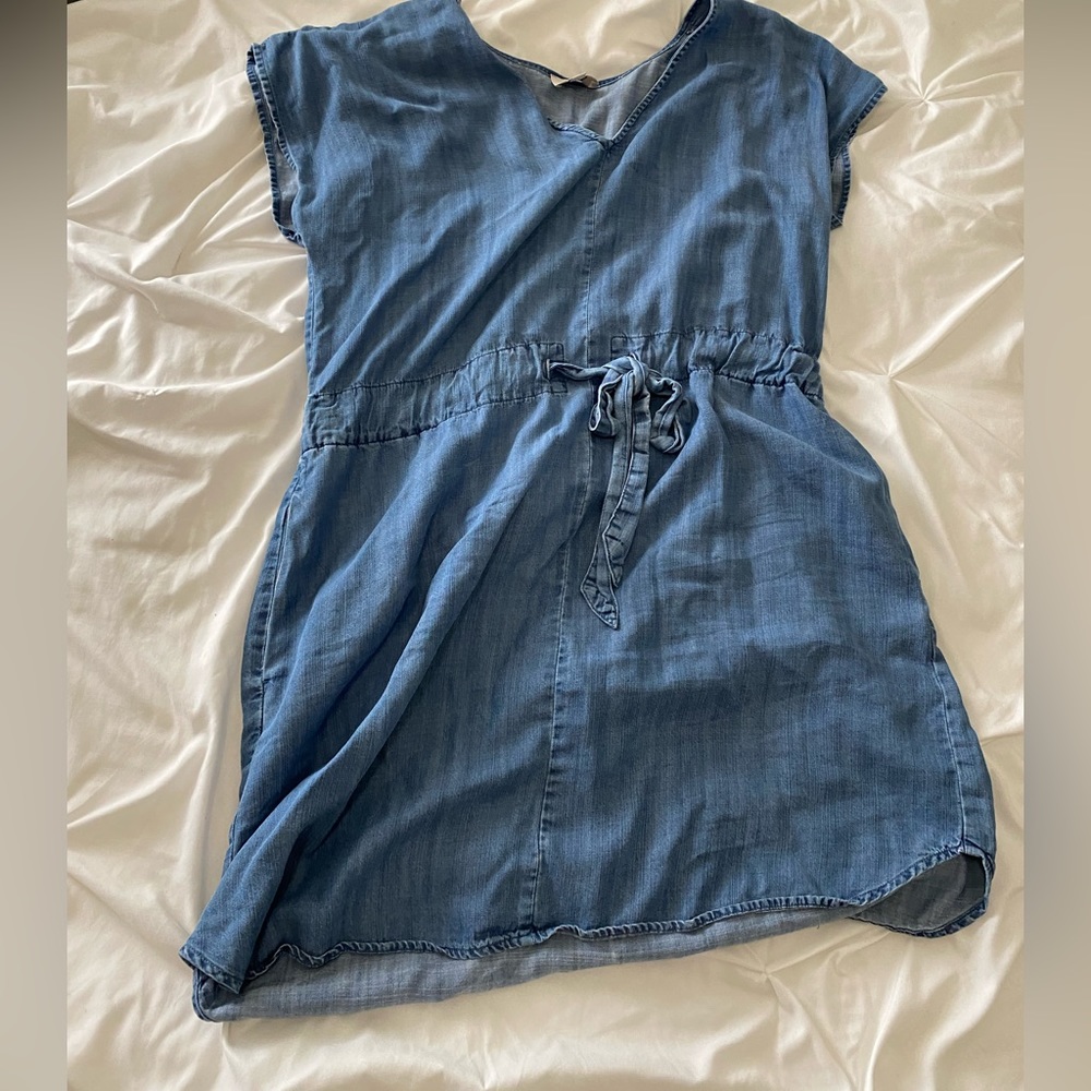 Faux Denim Dress